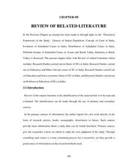 Review of Related Literature