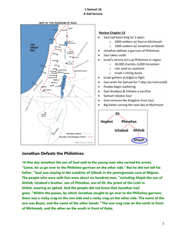 Jonathan Defeats the Philistines