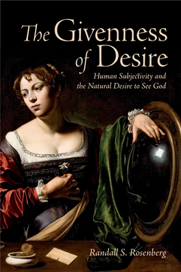 Human Subje Ivity and the Natural Desire to See God