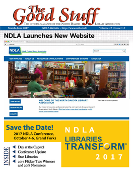 June 2017 NDLA Website - Volume 47 • Issue 1-2 NDLA Launches New Website