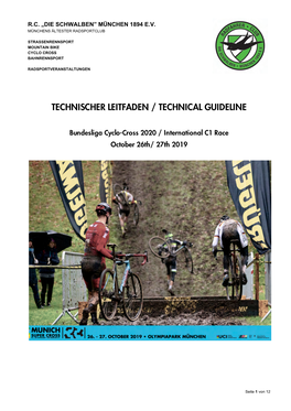 Technischer Leitfaden / Technical Guideline