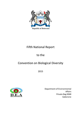 CBD Fifth National Report