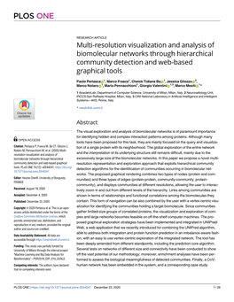 Multi-Resolution Visualization and Analysis of Biomolecular Networks Through Hierarchical Community Detection and Web-Based Graphical Tools