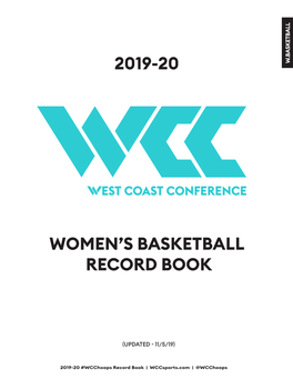 2019-20 Women's Basketball Record Book