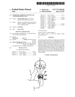 (12) United States Patent (10) Patent No.: US 7,771,293 B1 Vann (45) Date of Patent: Aug