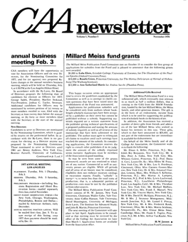 November 1976 CAA Newsletter