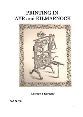 PRINTING in AYR and KILMARNOCK