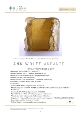 20170722 Ann Wolff Press English