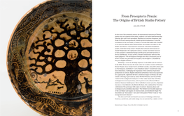 The Origins of British Studio Pottery