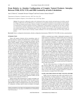 From Relative to Absolute Configuration of Complex Natural Products: Interplay Between NMR, ECD, VCD, and ORD Assisted by Ab Initio Calculations