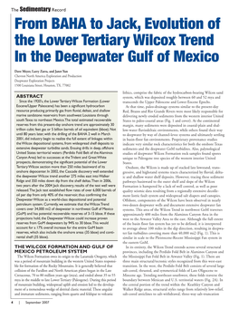 From BAHA to Jack, Evolution of the Lower Tertiary Wilcox Trend in the Deepwater Gulf of Mexico