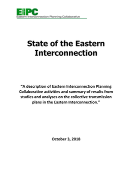 State of the Eastern Interconnection