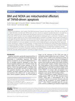 Driven Apoptosis