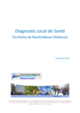Diagnostic Local De Santé Territoire De Neufchâteau Châtenois