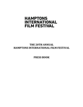The 20Th Annual Hamptons International Film Festival