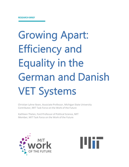Efficiency and Equality in the German and Danish VET Systems