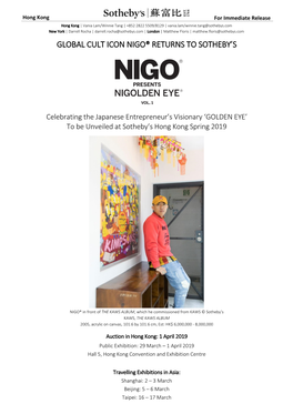 Global Cult Icon Nigo® Returns to Sotheby's