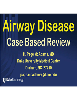 Airway Disease