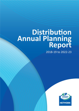 Distribution Annual Planning Report 2018 (DAPR) Is Prepared and Made Available Solely for Information Purposes