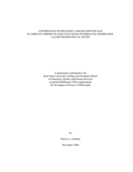 Experiences of Prejudice Among Individuals in African American and Caucasian Interracial Marriages: a Q-Methodological Study