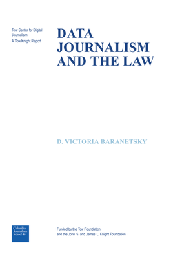 Data Journalism and the Law