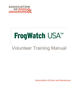 Volunteer Training Manual