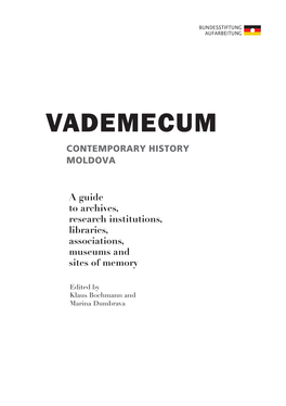 Vademecum Contemporary History Moldova