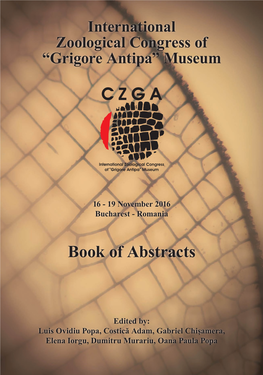 International Zoological Congress of “Grigore Antipa” Museum