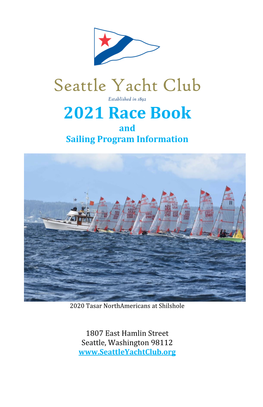 2021 Race Book and Sailing Program Information