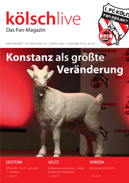 Kölschlive Das Fan-Magazin