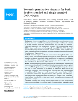 Towards Quantitative Viromics for Both Double-Stranded and Single-Stranded DNA Viruses