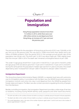 Population and Immigration