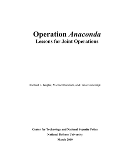 Operation Anaconda