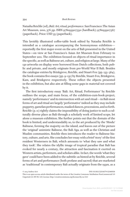 Downloaded from Brill.Com09/29/2021 12:13:05AM Via Free Access Book Reviews 395 Result of the Interaction Between Local and Foreign Artists