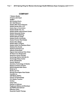 Company List3/23/2015