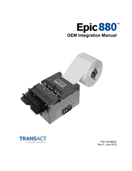 Epic 880 OEM Integration Manual