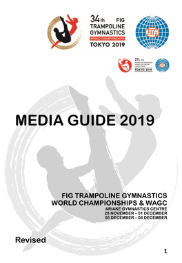 Media Guide 2019 Fig Trampoline Gymnastics World Championships