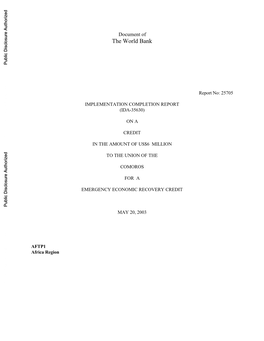 World Bank Document