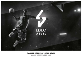 Dossier De Presse - Ldlc Asvel Mardi 11 Septembre 2018 Actualité