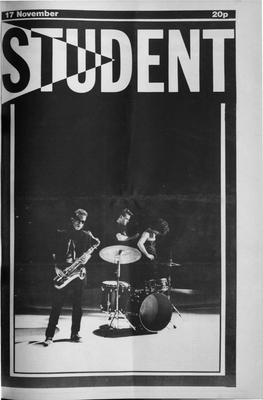 17 November 20P 2 the STUDENT Thursday, 17Th November 1983 News