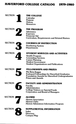 Haverford College Catalog 1979-1980
