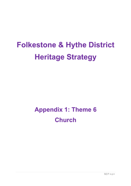 Folkestone & Hythe District Heritage Strategy