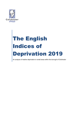 The English Indices of Deprivation 2019