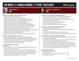 Joe Biden and Kamala Harris on the Issues