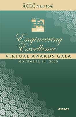 Engineering Excellence VIRTUAL AWARDS GALA NOVEMBER 18, 2020