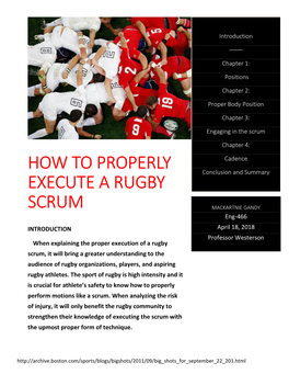 How to Properly Execute a Rugby Scrum