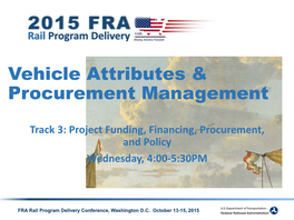 Vehicle Attributes & Procurement Management