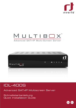 IDL-400S Advanced SAT>IP Multiscreen Server