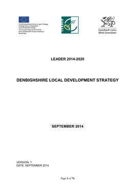 Denbighshire Local Development Strategy