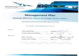 Gateway Operational Environmental Management Plan